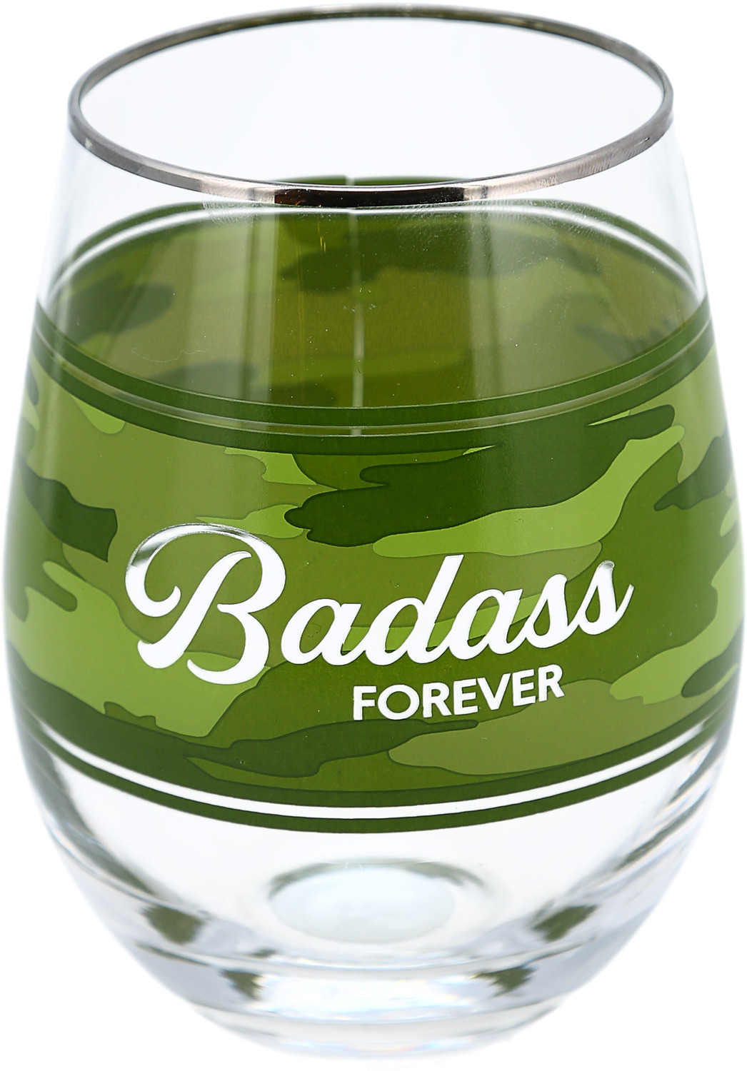 Badass by Camo Community - Badass - 18 oz Stemless Wine Glass