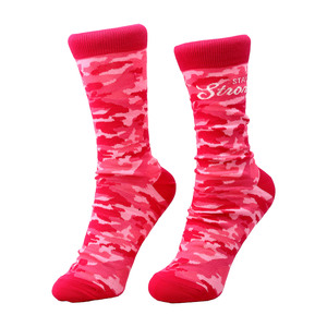 Stay Strong by Camo Community - S-M Cotton Blend Sock