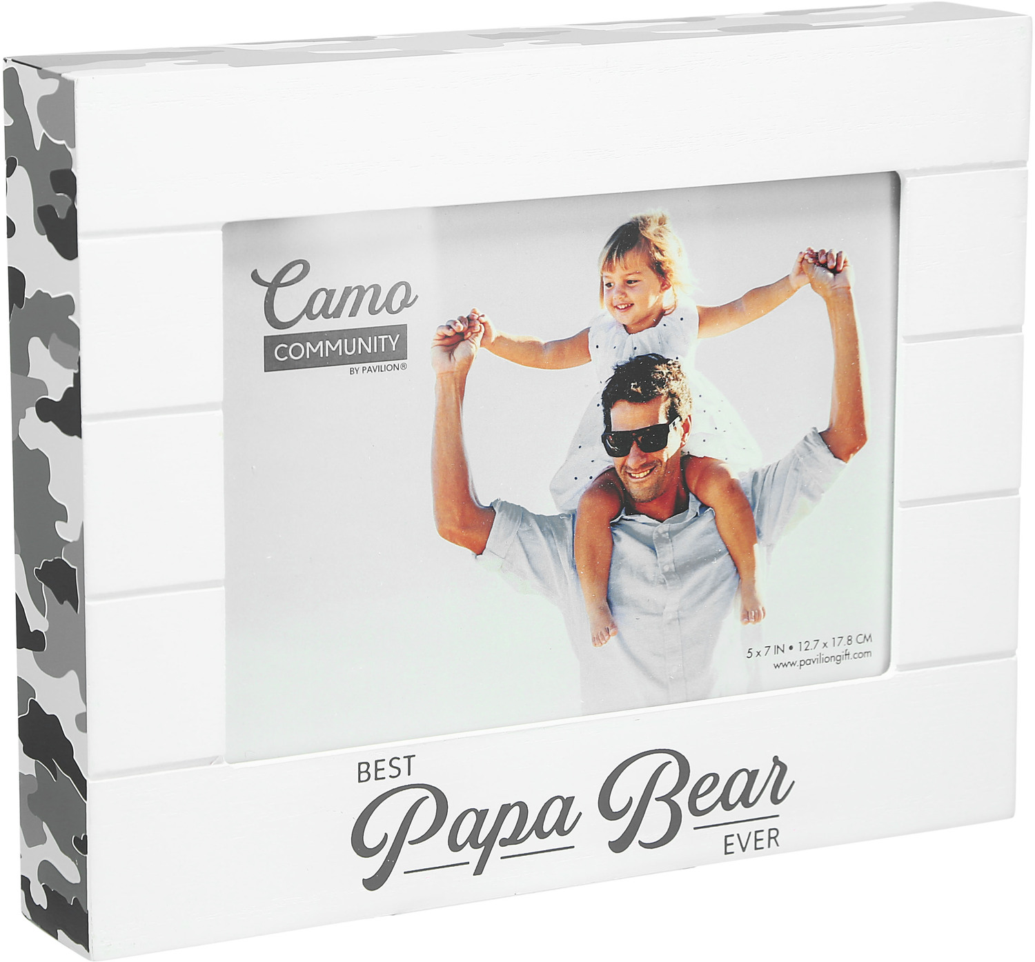 Papa Bear by Camo Community - Papa Bear - 9" x 7.25" MDF Frame (Holds a 7" x 5" photo)