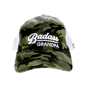 Grandpa by Camo Community - Green Camo Adjustable Mesh Hat