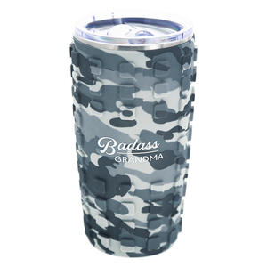 Grandma by Camo Community - 20 oz Travel Tumbler with 3D Silicone Wrap