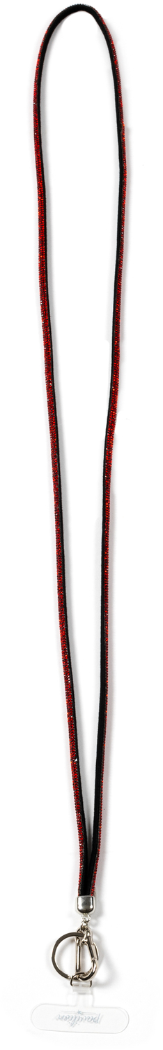 Red Crossbody by In the Loop - Red Crossbody - Soft Gemmed Phone Lanyard