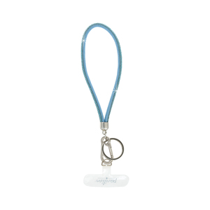 Aqua Wristlet by In the Loop - Soft Gemmed Phone Wrist Strap