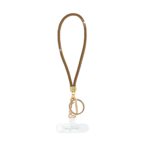 Gold Wristlet by In the Loop - Soft Gemmed Phone Wrist Strap