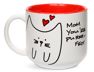 Mom by Blobby Cat - 18oz Ceramic Mug