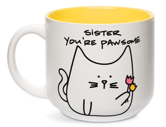 Sister by Blobby Cat - 18oz Ceramic Mug