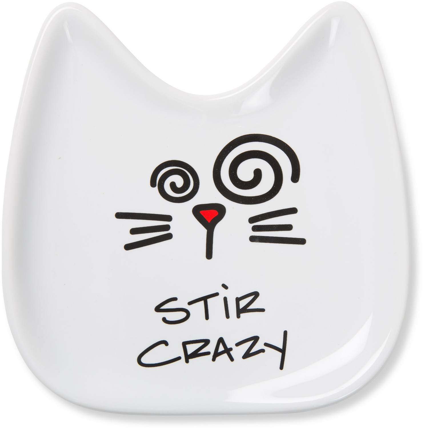 Stir Crazy by Blobby Cat - Stir Crazy - 5" Ceramic Spoon Rest