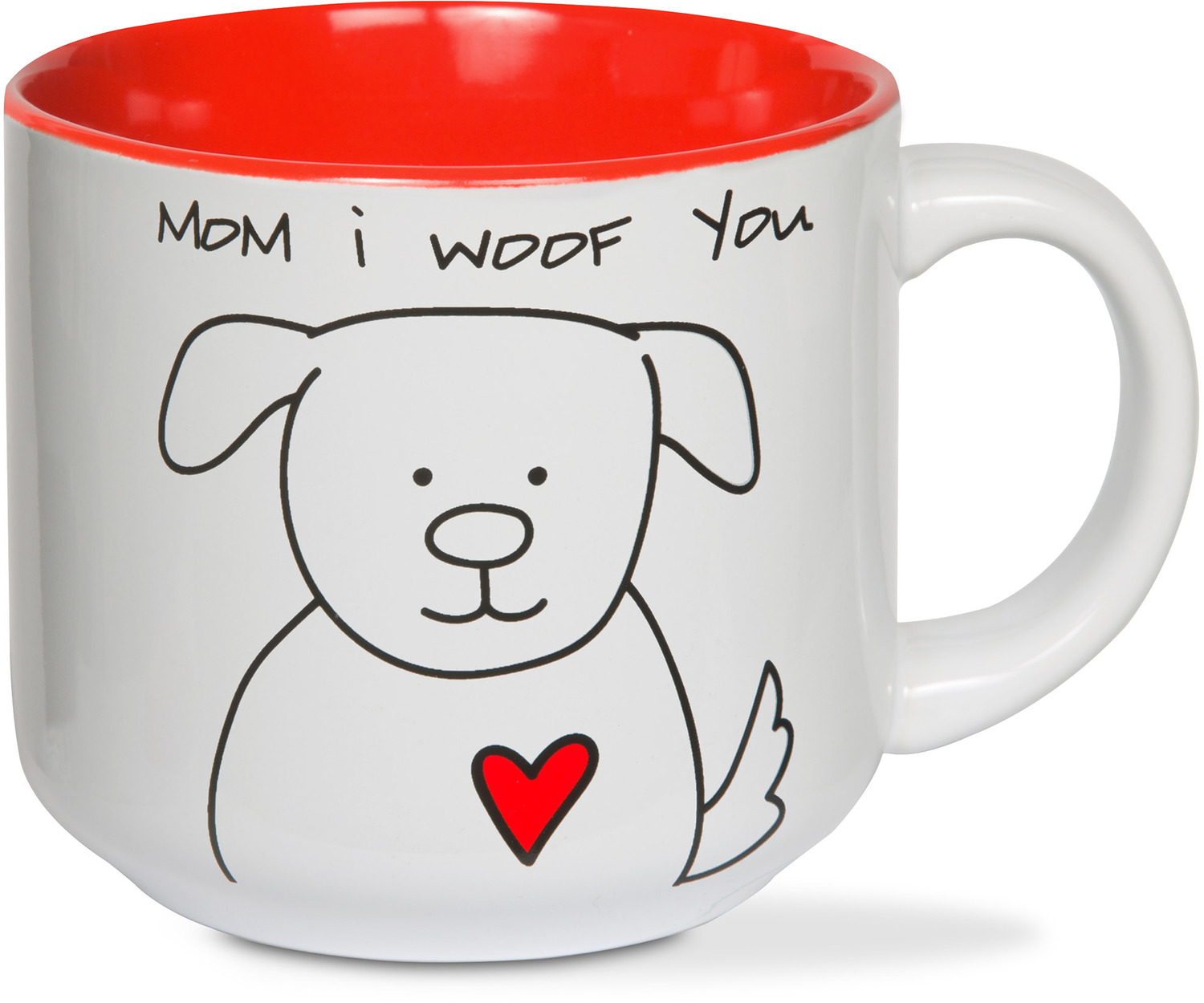 Mom by Blobby Dog - Mom - 18 oz Ceramic Mug