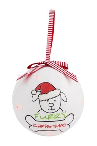 Christmas by Blobby Dog - 100 MM Blinking Ornament