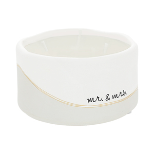 Mr. & Mrs. by Love Grows - 8 oz - 100% Soy Wax Reveal Candle
Scent: Tranquility