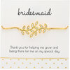 Bridesmaid - White Zircon Leaf by Love Grows - 