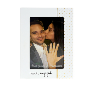 Happily Engaged by Love Grows - 5.5" x 7.5" MDF Frame
(Holds 4" x 6" Photo)