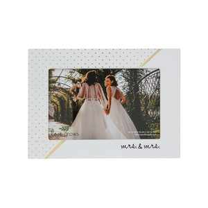 Mrs. & Mrs. by Love Grows - 7.5" x 5.5" MDF Frame
(Holds 6" x 4" Photo)