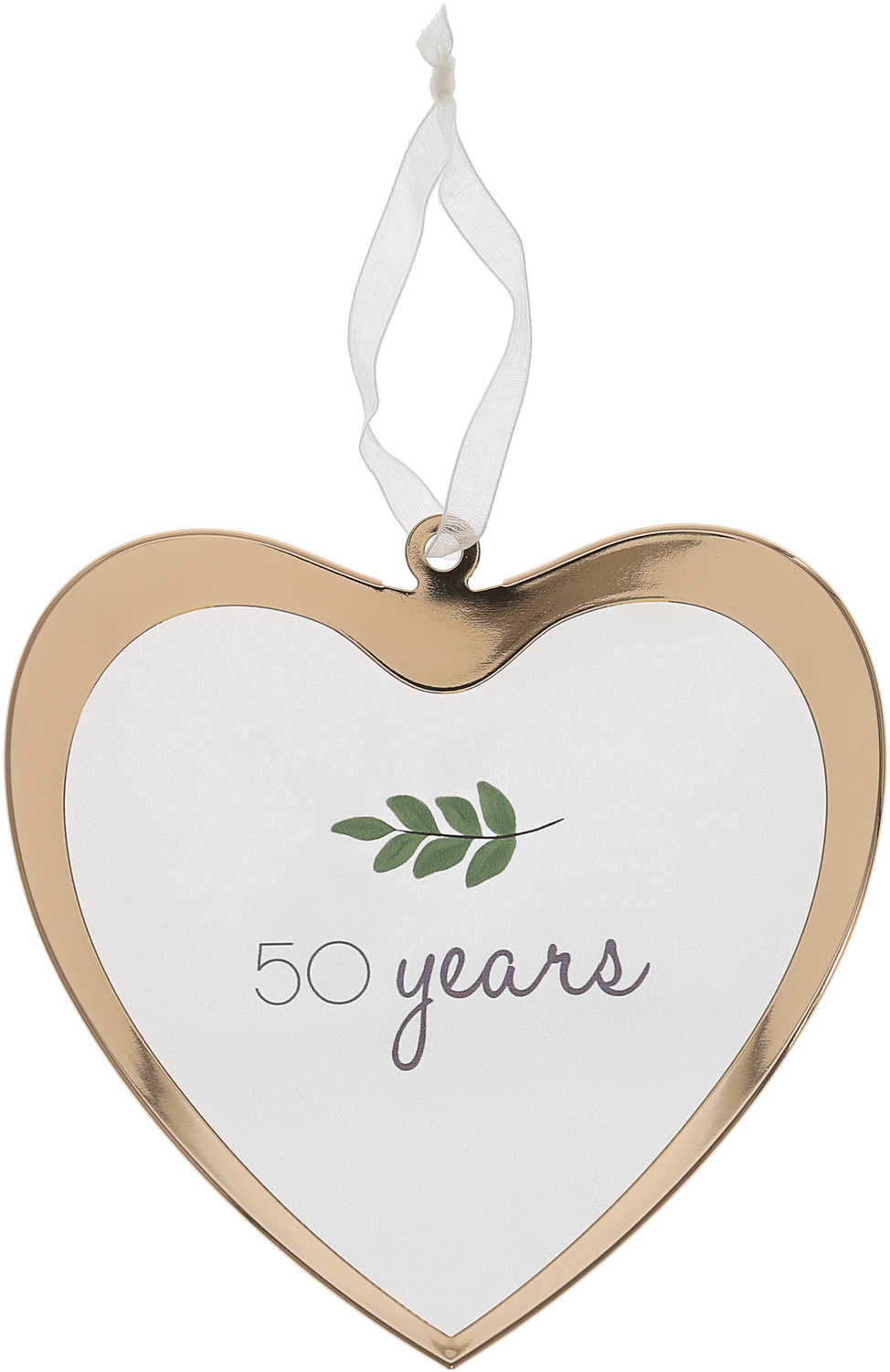 50 Years by Love Grows - 50 Years - 4.75" Glass Ornament