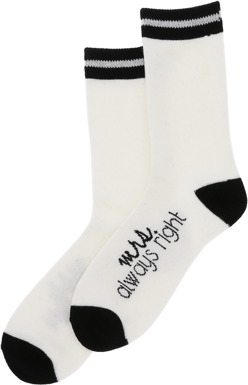 Mrs. Always Right by Love Grows - Mrs. Always Right - Ladies Crew Sock