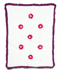 Grape Jelly by Itty Bitty & Pretty - 30"Wx40"H Ribbed Chenille Baby Blanket