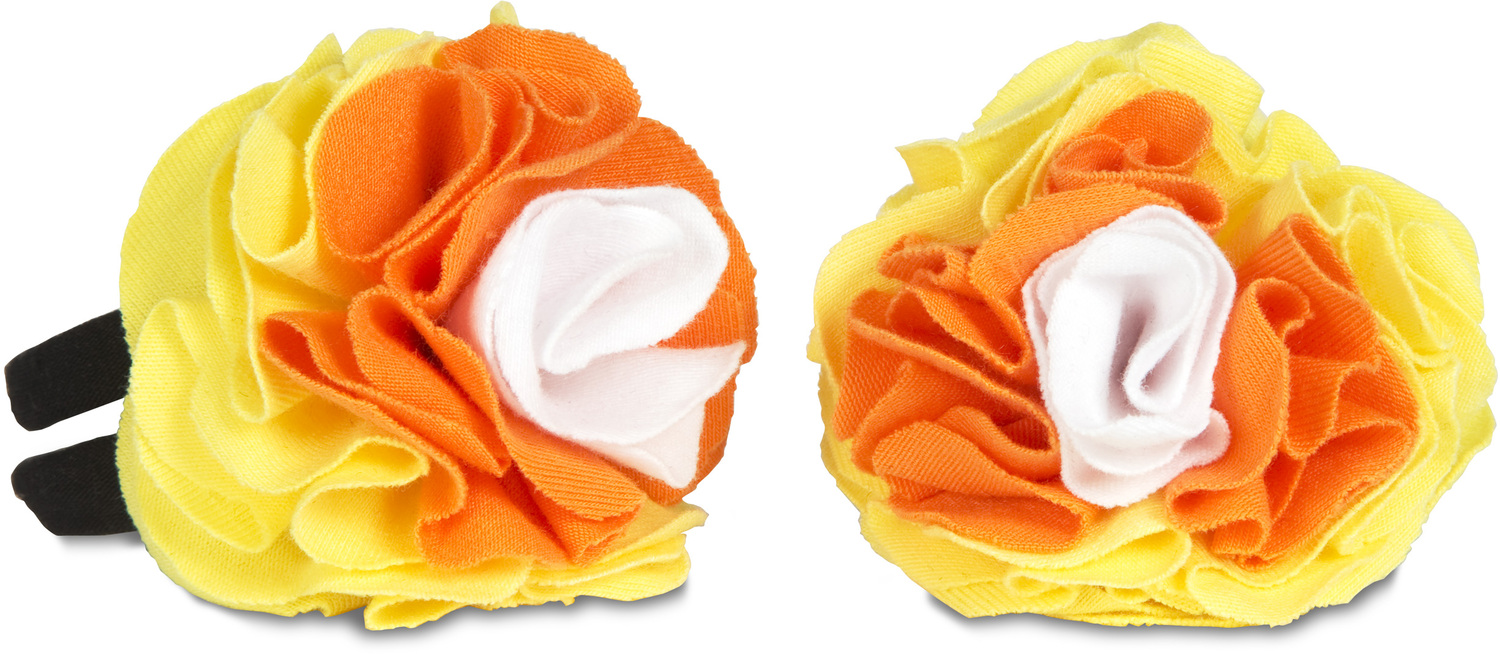 Candy Corn by Itty Bitty & Pretty - Candy Corn - Barefoot Booties (6-18 Months)

