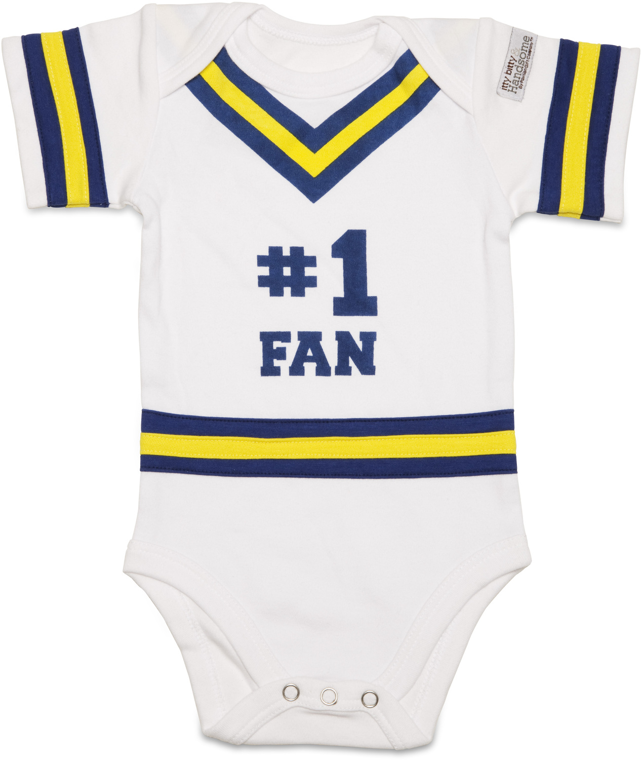 Blue & Gold by Itty Bitty & Pretty - Blue & Gold - 0-6 Months Infant Onesie