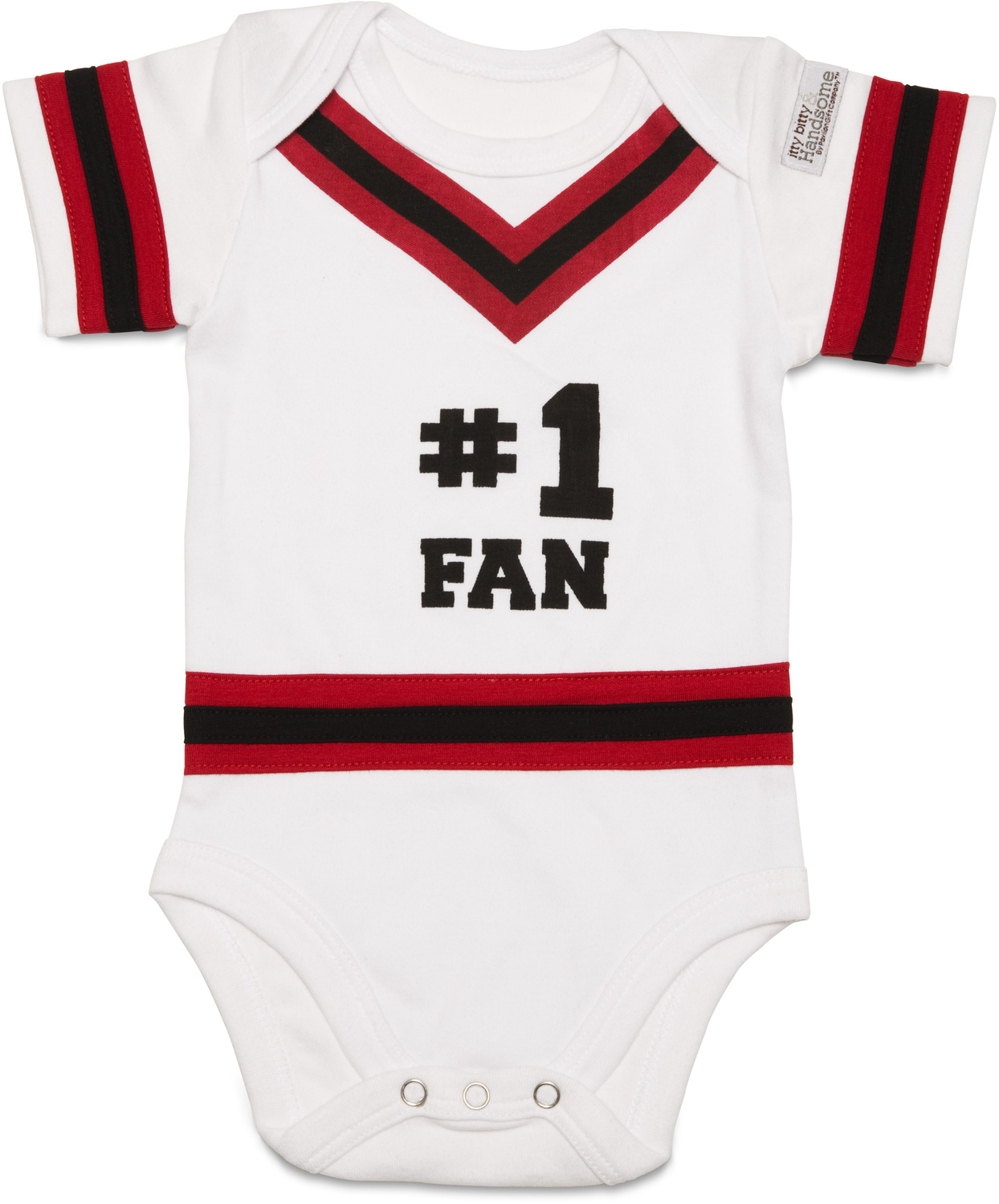 Red & Black by Itty Bitty & Pretty - Red & Black - 0-6 Months Infant Onesie