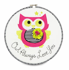 Sassy Diva by Itty Bitty & Pretty - Owl Always Love You 9.5" Wall Covering