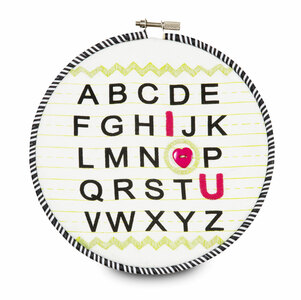 Sassy Diva by Itty Bitty & Pretty - I Love You Alphabet 6.75" Wall Covering
