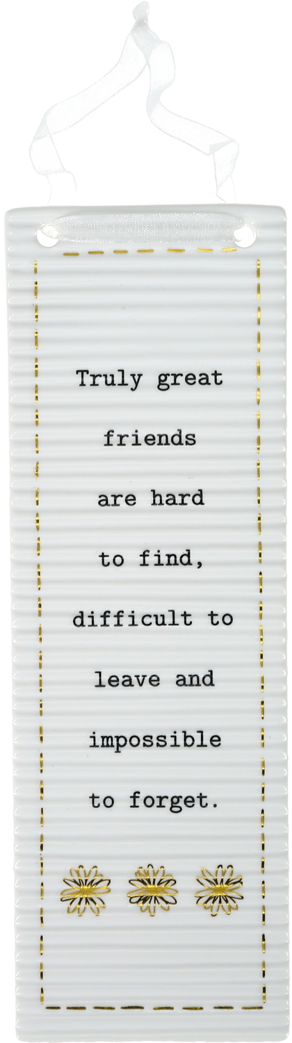 Great Friends by Thoughtful Words - Great Friends - 7.25" Hanging Plaque