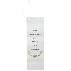 Life by Thoughtful Words - 7.25" Hanging Plaque
