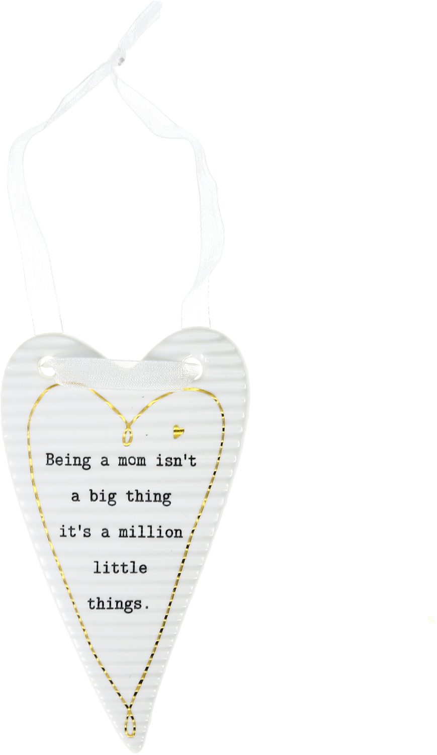 Mom by Thoughtful Words - Mom - 4" Hanging Heart Plaque