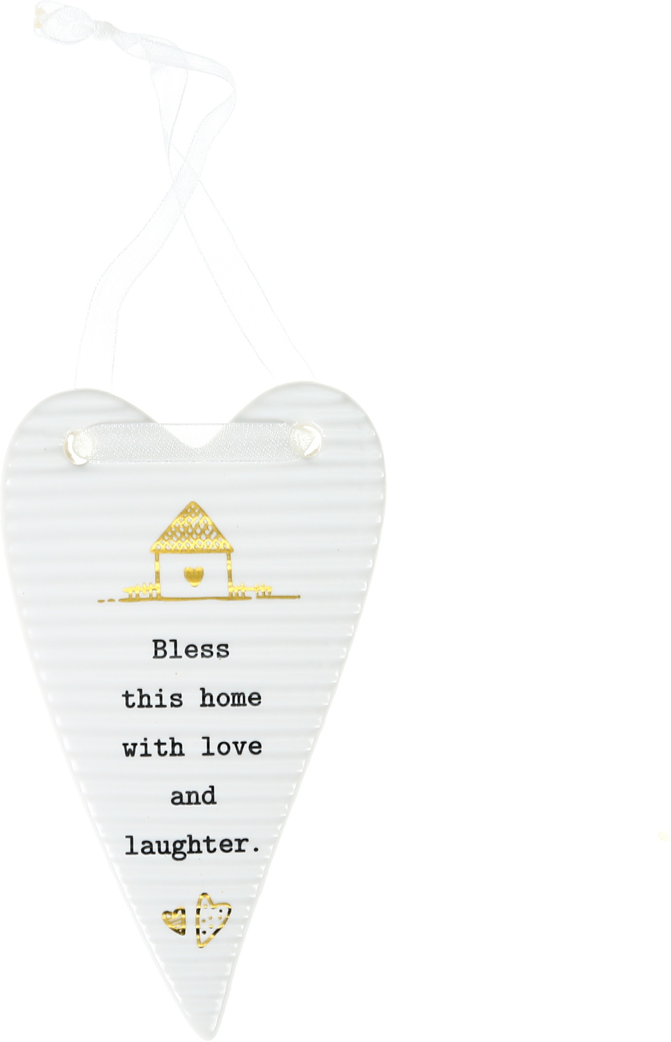 Bless this Home by Thoughtful Words - Bless this Home - 4" Hanging Heart Plaque