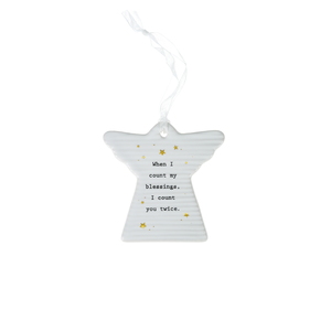Angel Blessings by Thoughtful Words - 3" Hanging Angel Plaque