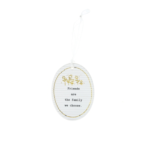 Family We Choose by Thoughtful Words - 3.5" Hanging Oval Plaque