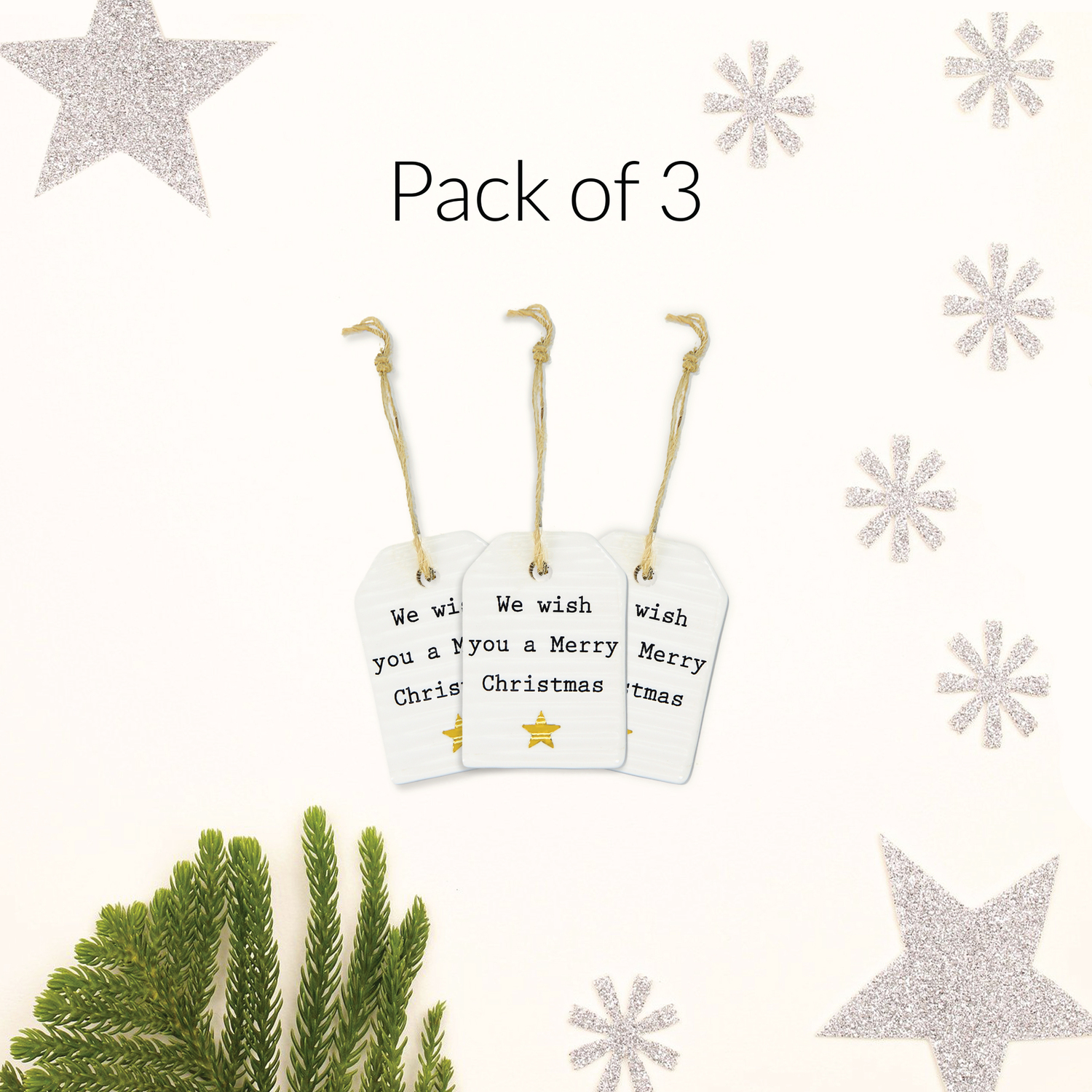 We Wish You by Thoughtful Words - We Wish You - 1.5" Mini Tag
(Set of 3)