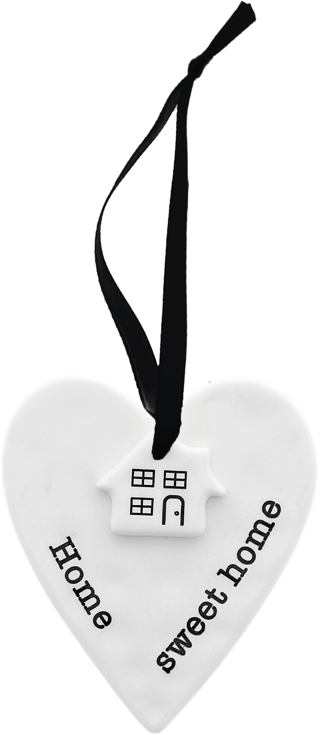 Home Sweet Home by Sentimental Home - Home Sweet Home - 3" Ceramic Keepsake Heart Plaque