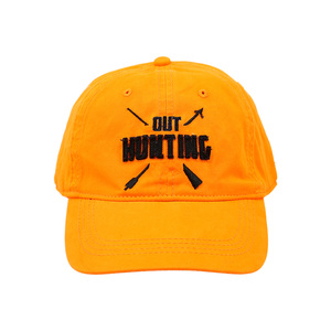 Out Hunting by Man Out - Orange Adjustable Hat