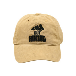 Out Hiking by Man Out - Tan Adjustable Hat