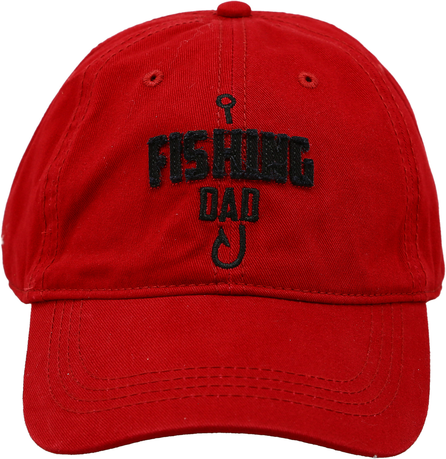 Fishing Dad by Man Out - Fishing Dad - Red Adjustable Hat