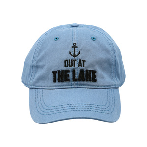 Out at the Lake by Man Out - Cadet Blue Adjustable Hat