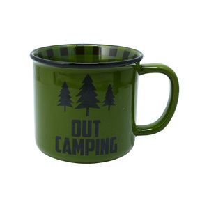 Out Camping by Man Out - 18 oz Mug