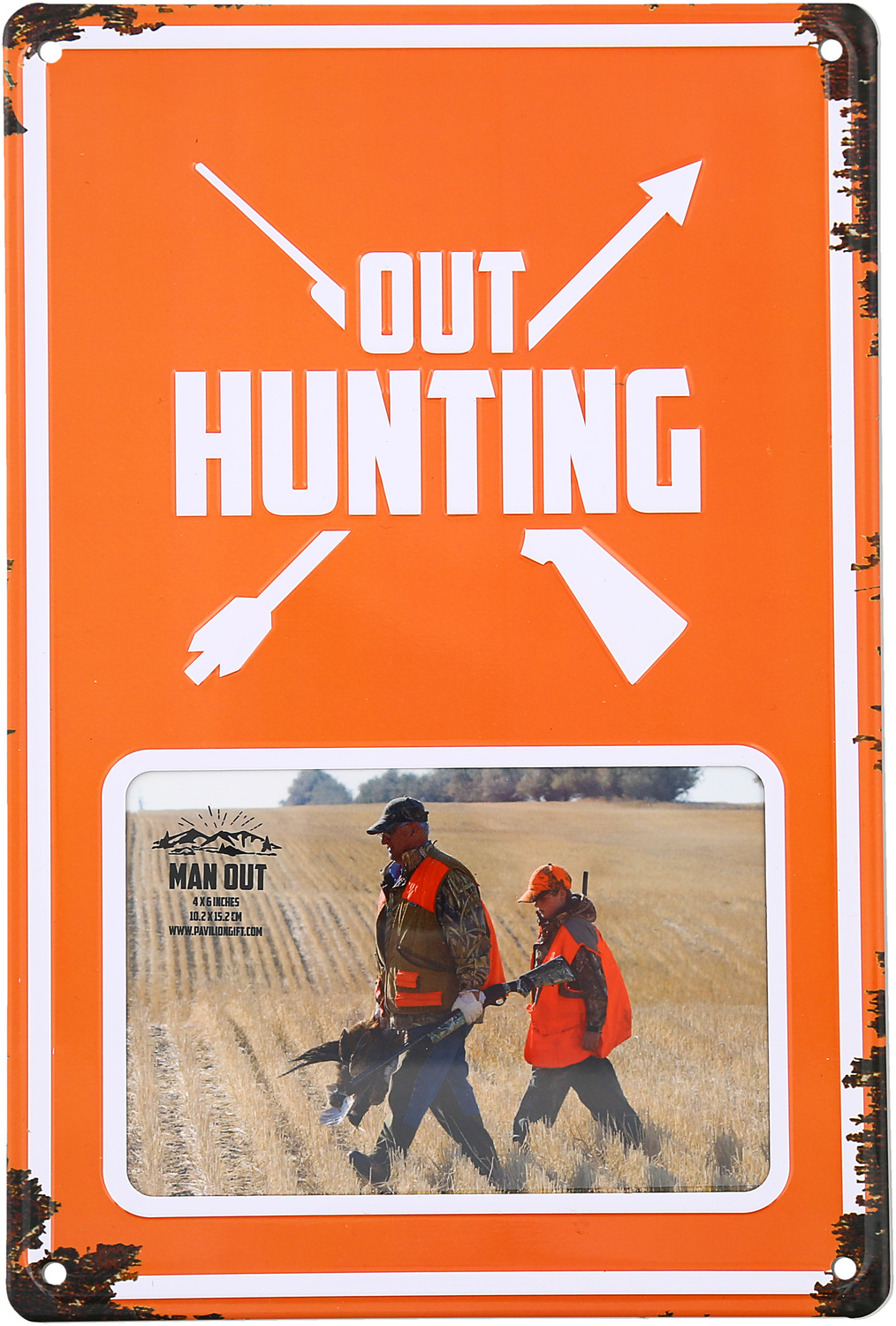 Out Hunting by Man Out - Out Hunting - 8" x 11.75" Tin Frame
(Holds 6" x 4" Photo)