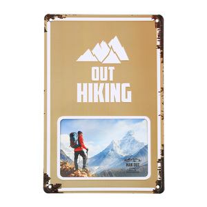 Out Hiking by Man Out - 8" x 11.75" Tin Frame
(Holds 6" x 4" Photo)