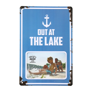 Out at the Lake by Man Out - 8" x 11.75" Tin Frame
(Holds 6" x 4" Photo)