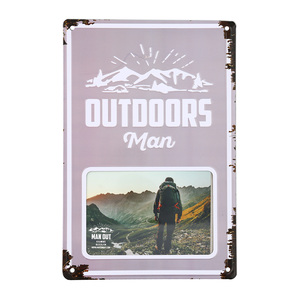 Outdoors Man by Man Out - 8" x 11.75" Tin Frame
(Holds 6" x 4" Photo)