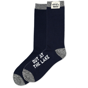 Out at the Lake by Man Out - Men's Socks