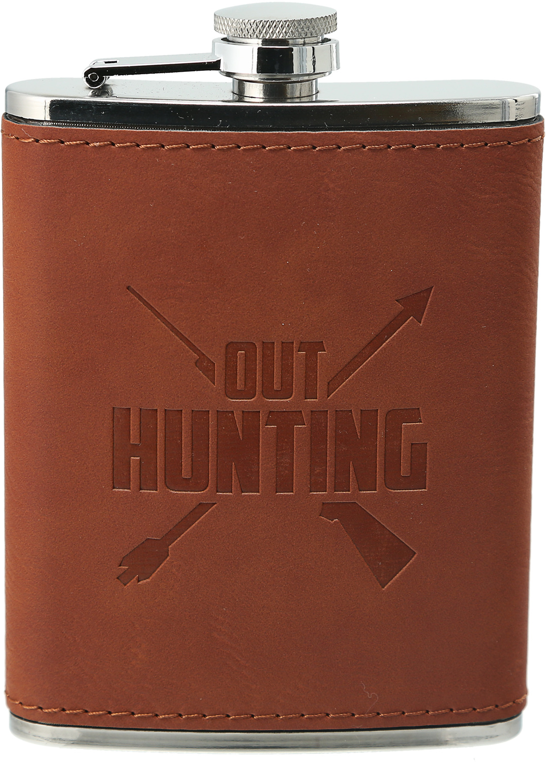 Out Hunting by Man Out - Out Hunting - PU Leather & Stainless Steel 8 oz Flask