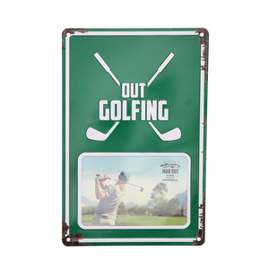 Out Golfing by Man Out - 8" x 11.75" Tin Frame
(Holds 6" x 4" Photo)