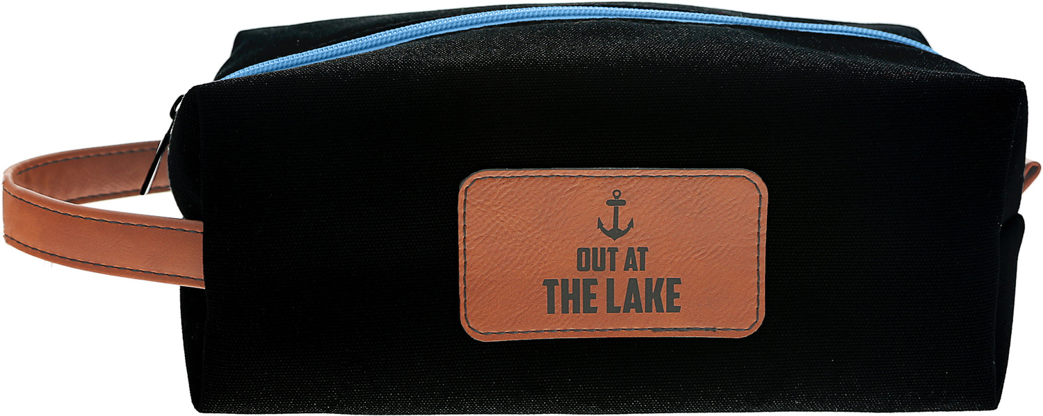 Out At The Lake by Man Out - Out At The Lake - Canvas Toiletry Bag