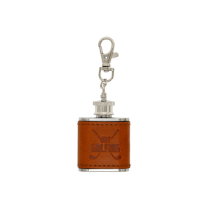 Out Golfing by Man Out - PU Leather & Stainless Steel 1 oz Mini Flask