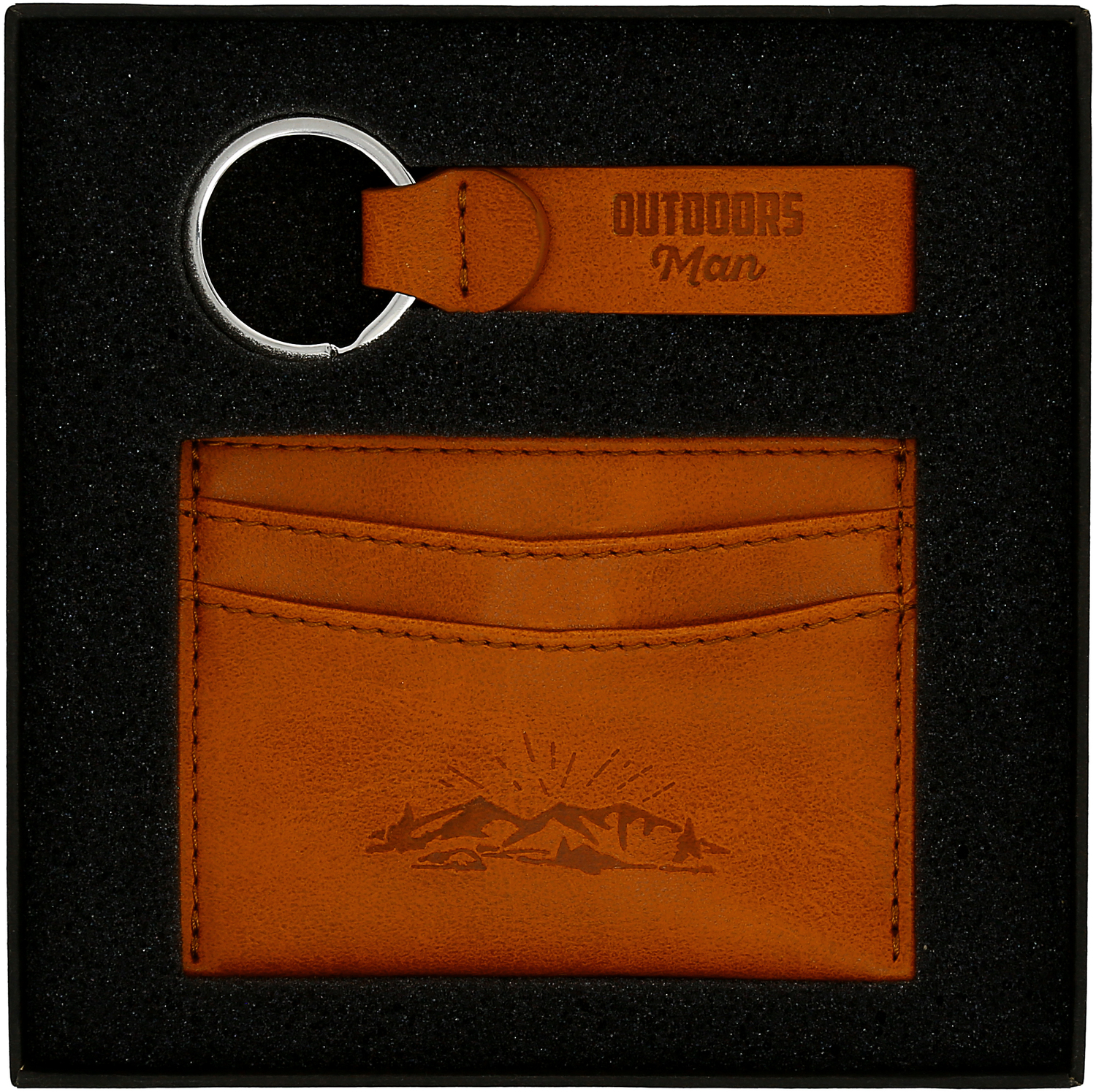Outdoors Man by Man Out - Outdoors Man - PU Leather Keyring & Wallet Set
