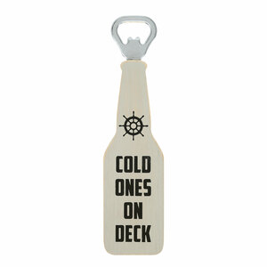 Boat by Man Out - 7" Bottle Opener Magnet