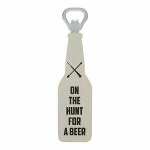 Hunting by Man Out - 7" Bottle Opener Magnet
